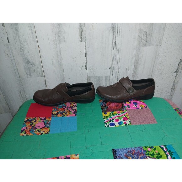 Abeo Slip On Loafer Brown Leather Smart System Comfort 3540 Size 8.5 - Picture 5 of 10